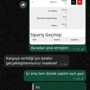 İade Talebine Rağmen Kargoya Verilen Ürün Sorunu