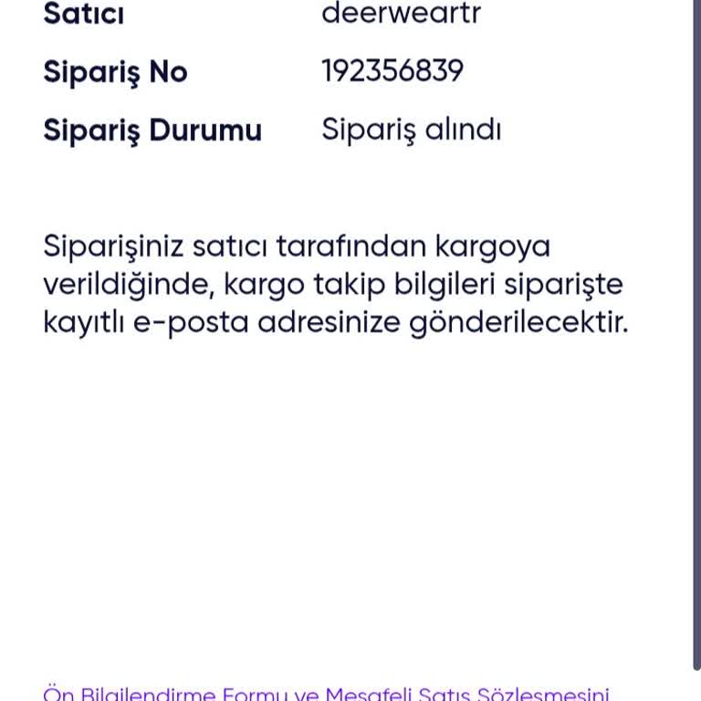 Sipariş Verdim Ama Ses Yok Ulaşamıyorum