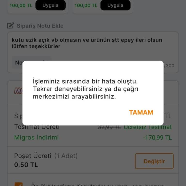 Paycell İle Migros Alışverişinde Hata Ve Çözüm Önerisi Karmaşası