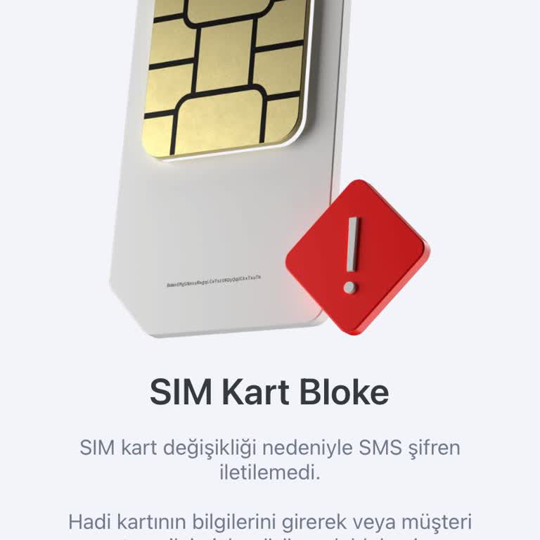 Sim Kart Blokajı Ve SMS Sorunu