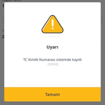 Kayıt Sorunu Yüzünden Bilet Alamıyoruz