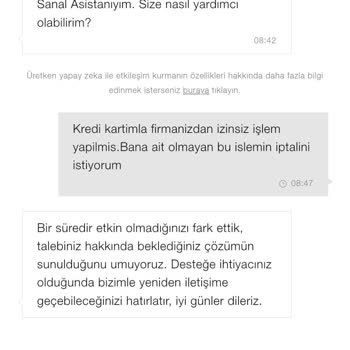 Zara'dan Bilgim Dışında Yapılan İşlem