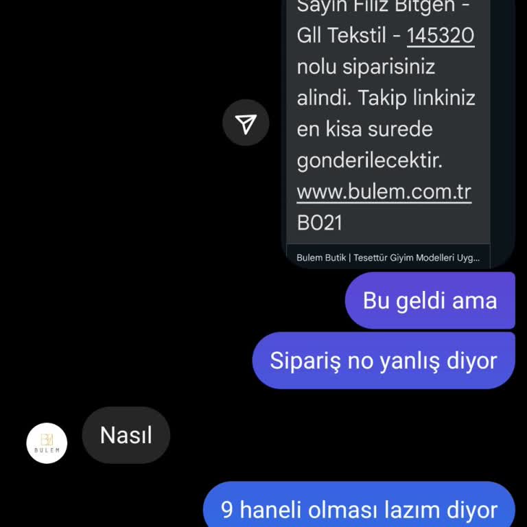 İletişim Eksikliği Ve Sipariş Sorunu