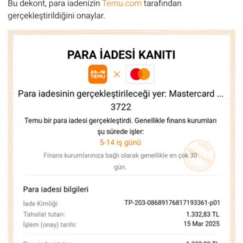 Para İadesinde Sorun Ve Güvensizlik