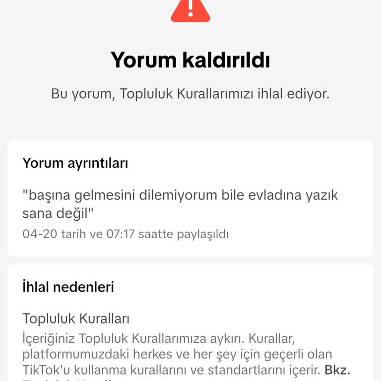 TikTok Yorumları Haksızca Kaldırıyor