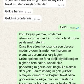 Antrium Yatak Firması Teslimat Ve Ürün Uyumsuzluğu Sorunu