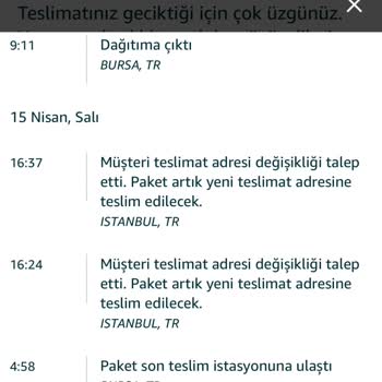 Yanlış Adrese Gönderilen Kargo Ve Yetersiz Müşteri Hizmetleri