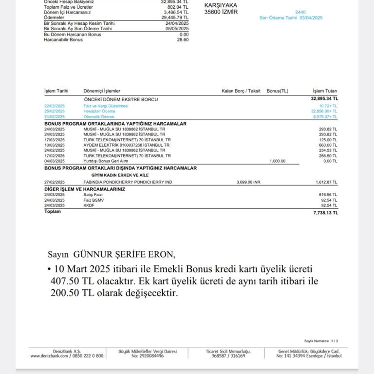 Denizbank'ta Müşteri Memnuniyetsizliği Ve Yüksek Ücretler