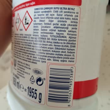 Domestos Çamaşır Suyunun Etkisizliği