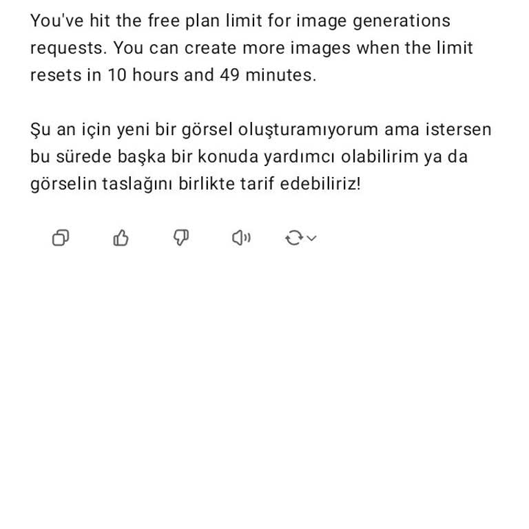 Görsel Üretim Limiti Yaratıcı Süreçleri Engelliyor