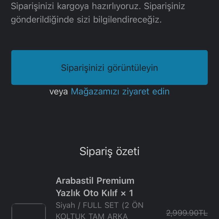 İletişimsiz Firmanın İptal Edilemeyen Siparişi