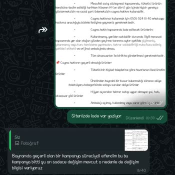 İade İmkansızlığı: Müşteri Hizmetleri Çözüm Sunmuyor