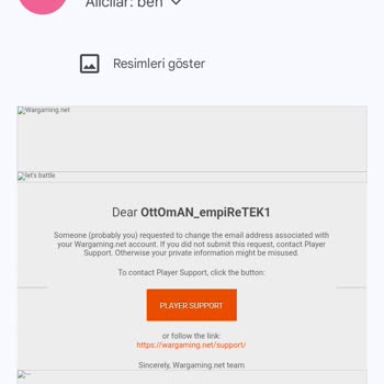 World Of Tanks Hesabım Çalındı: Yardım Bekliyorum