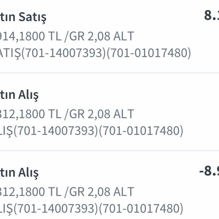 Halkbank Mobil Uygulamada Altın Hesabı Kesintisi