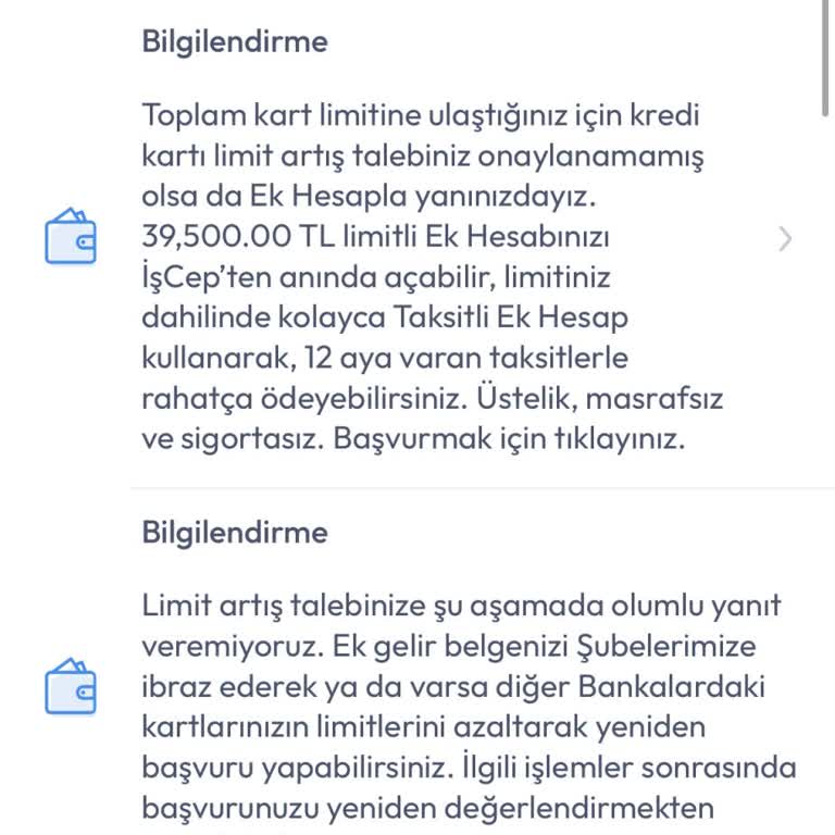 Kredi Kartı Limit Artışı Sorunu Ve Ek Hesap Dayatması