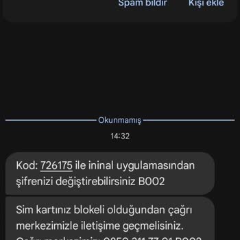 İninal Uygulamasında Beklenmedik Sim Kart Blokajı Sorunu