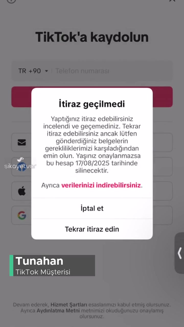 TikTok Onaylanamıyor! videonun kapak resmi