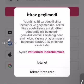 TikTok Onaylanamıyor!