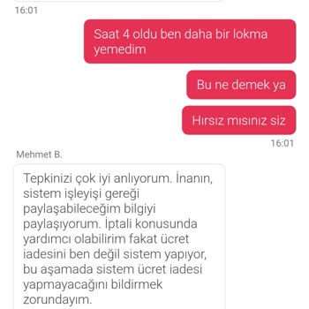 Yemek Sepeti'nde Geciken İadeler Ve İletişim Sorunları