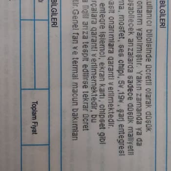 Servis Ücreti Ve Yanıltıcı Onarım Süreci