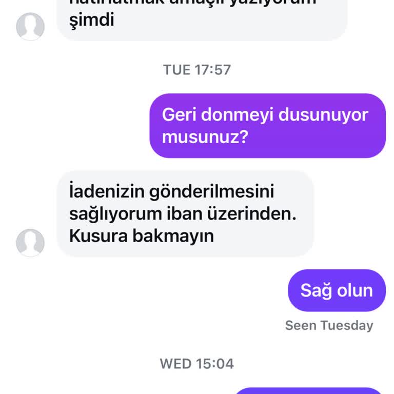 İletişimsizlik Ve İade Sorunu Yaşatan Alışveriş Deneyimi