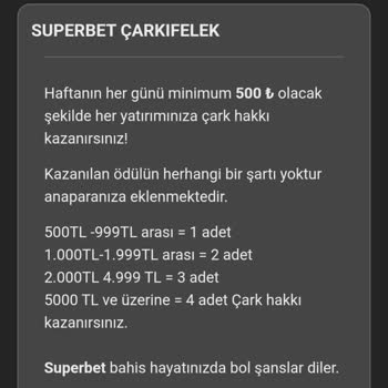 Superbet Sitesinde Haksız Para Kesintisi