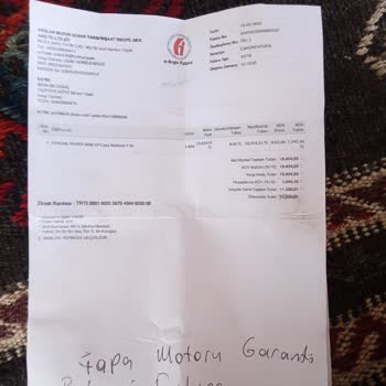 Garanti Kapsamındaki Çapa Makinesi İçin Yüksek Masraf Talebi