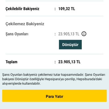Nesine.com Hesabımda Çekilemeyen Bakiye Sorunu