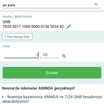 Nesine.com Hesabımda Çekilemeyen Bakiye Sorunu