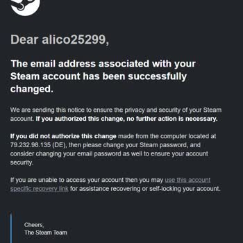 Çalınan Steam Hesabına Erişim Sorunu