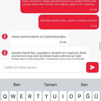 Siparişler Eksik Ve Soğuk, Çözüm Yok!