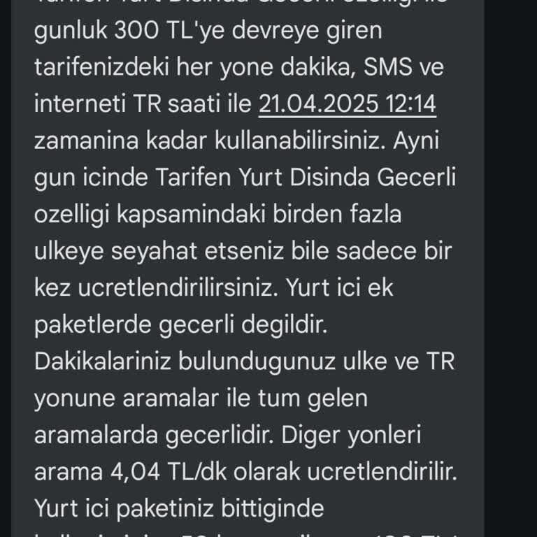 Turkcell Yurt Dışı Kullanımında Beklenmedik Faturalandırma Şoku