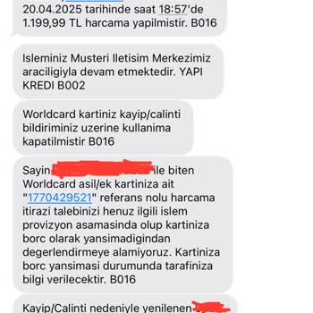 Kredi Kartımdan Yapılan Şüpheli İşlemler Ve Bankanın Yetersizliği