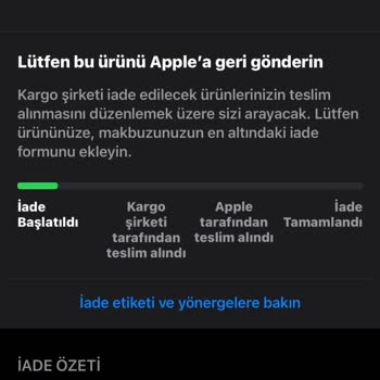 Apple Store İptal Edilen Siparişin Para İadesi Sorunu