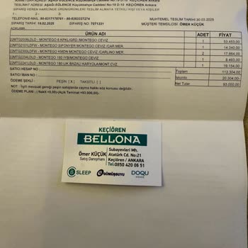 Montego Yatak Odası Takımı Teslimat Sorunu Ve İlgisiz Müşteri Hizmetleri