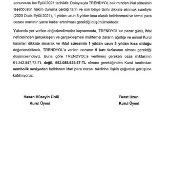 Dolap Uygulamasının Haksız Komisyon Değişiklikleri Ve Rekabet İhlalleri