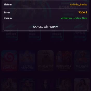 Casinotürk Sitesinde Çekim Sorunu