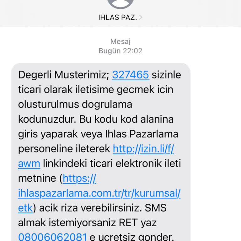 İzinsiz Gönderilen Ticari SMS'ler Hakkında Şikayet