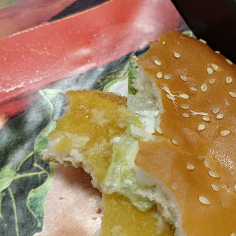 Burger King'de Tavuk Tüyü Şoku