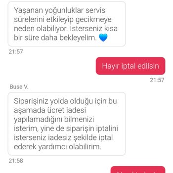 Yemeksepeti Siparişim 3 Saatte Gelmedi Ve İptal Edilemiyor