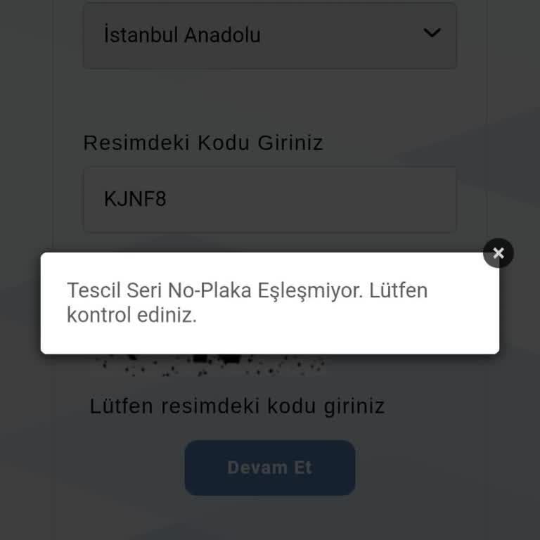 Araç Muayene Randevu Sorunu: Tescil No Hatası