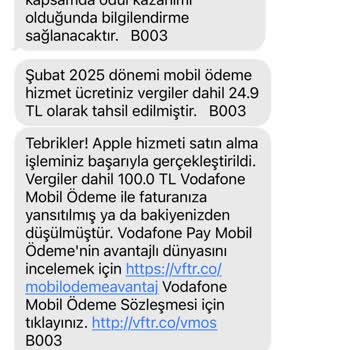 Vodafone Şikayeti