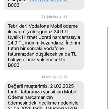 Vodafone Şikayeti