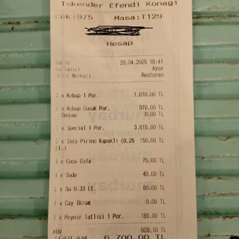 Restoranda Eksik Hizmet Ve Sonrası Sorunlar