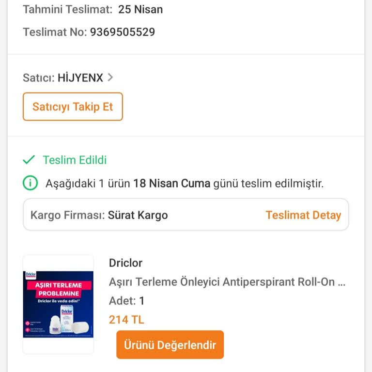 Trendyol'dan Gelen Sahte Driclor Ürünü Hayal Kırıklığı Yaşattı