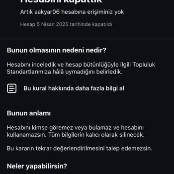 Sosyal Medya Hesaplarım Sebepsizce Askıya Alındı