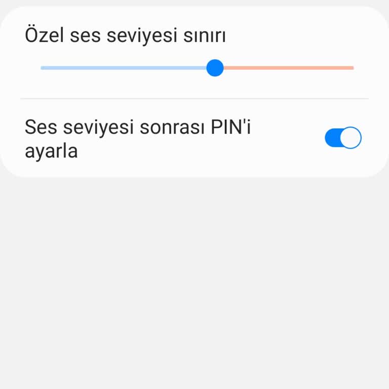 Samsung Cihazında Medya Sesi Sınırı Ve Pin Sorunu
