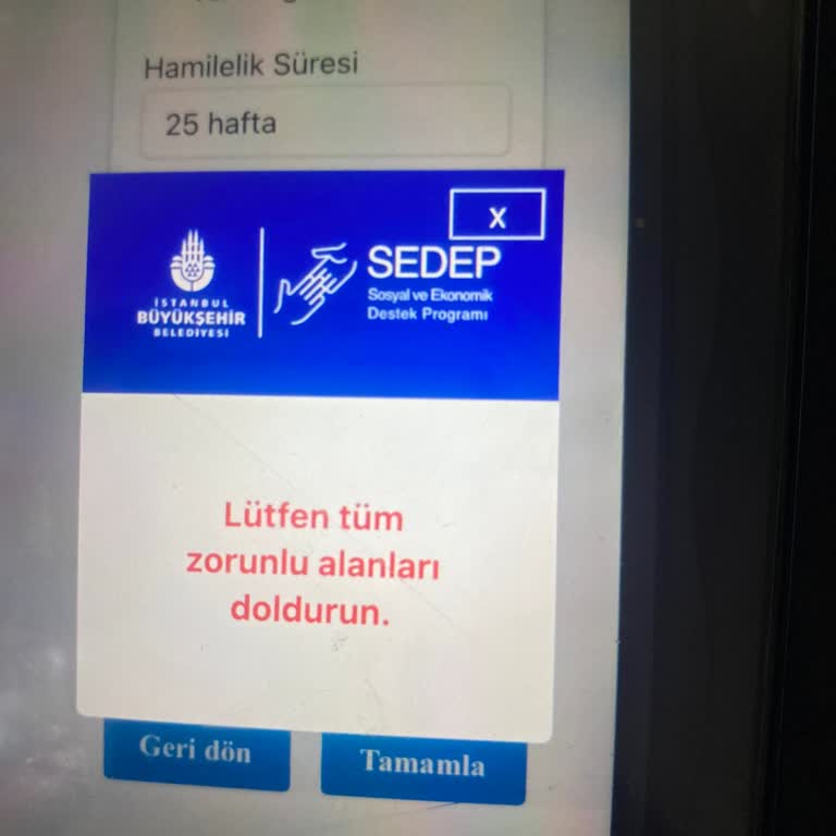 Yenidoğan Yardım Paketi Başvuru Sorunu: Eksik Aile Üyesi Uyarısı