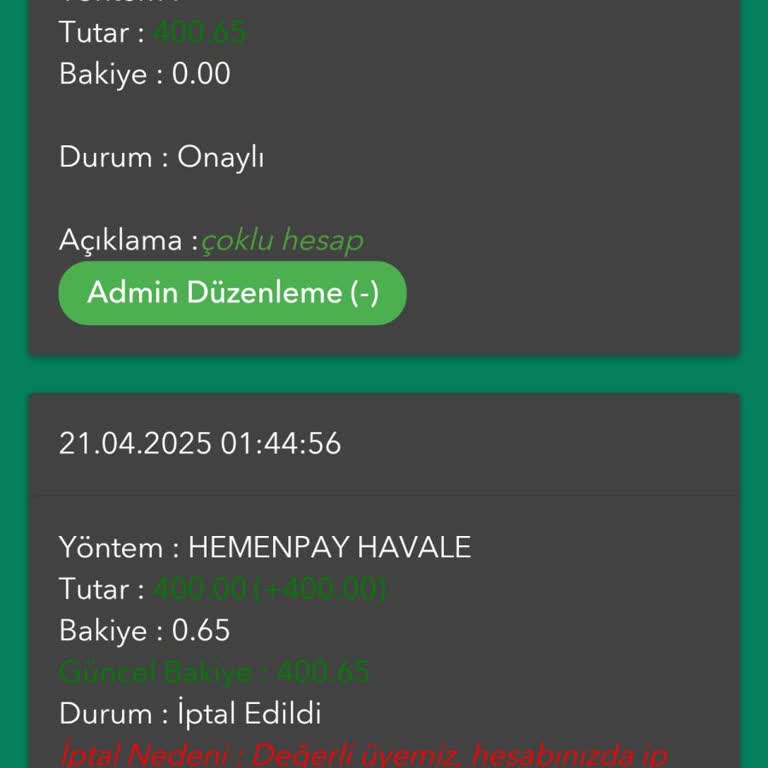 Betpark Sitesinde Haksız Bakiye Silme