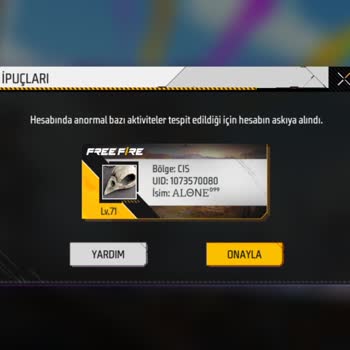 Haksız Hesap Askıya Alınması